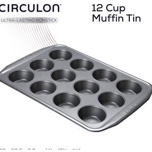 Circulon Total Nonstick 12-Cup Muffin Tin